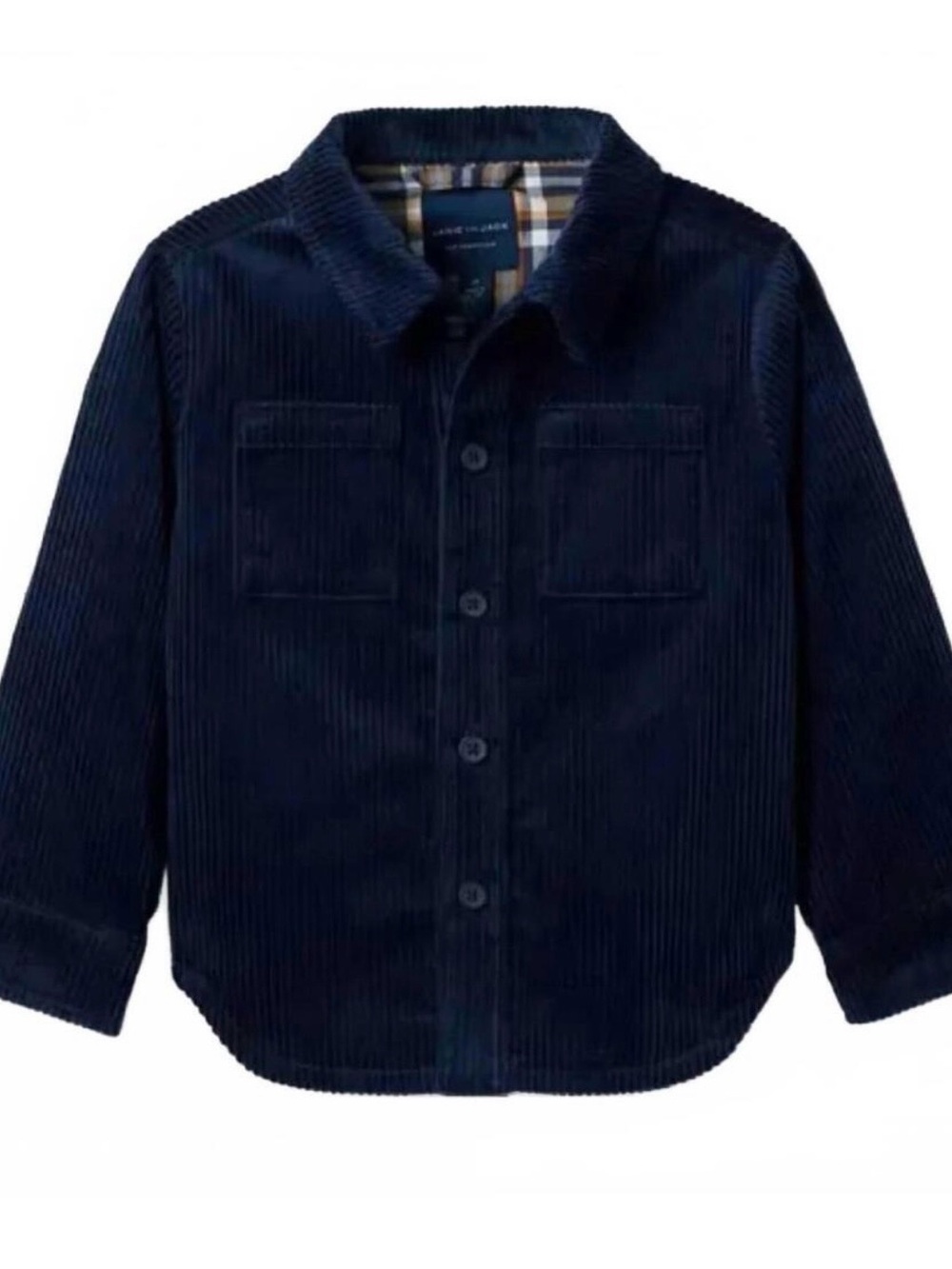 Janie and Jack Navy Blue Corduroy Button-Front Jacket Size 5/6